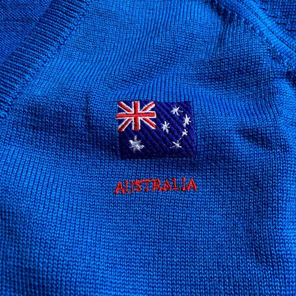 Vintage wool v-neck sweater Australia deadstock - Picture 2 of 7
